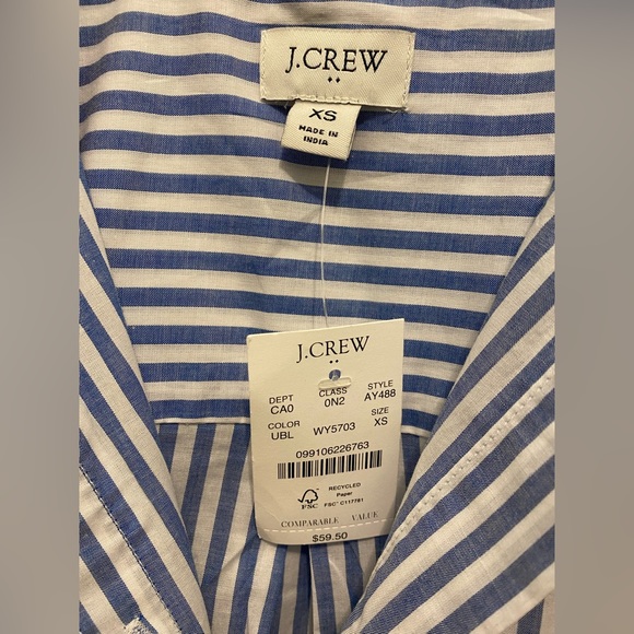 NWT J. Crew Button-Up Top - Picture 3 of 5